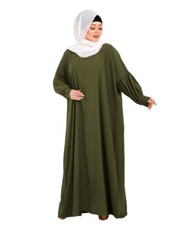 Buy Edna 3 pieces of abaya, niqab and veil, made of crepe, one size, suitable for women up to 150 kilos. in Egypt