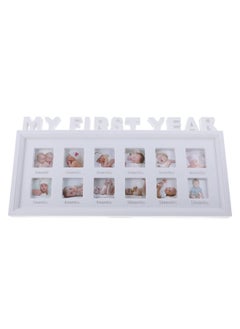 اشتري My First Year Picture Frame 12 Months Unique Photo Frame Infant Baby Newborn Photographs Albums Picture Photo Collage Keepsake Frame في الامارات