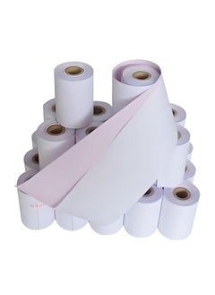 اشتري 76 x 76mm, 2ply Premium Paper Till EPOS Kitchen Printer Receipt Rolls - Carbonless - (Box of 20 Rolls) - 2 PLY, Non-Thermal في الامارات