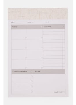 Buy To Do List Note Pad, Off White in UAE