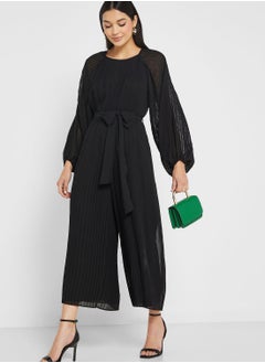 Buy Pleated High Leg Jumpsuit in UAE