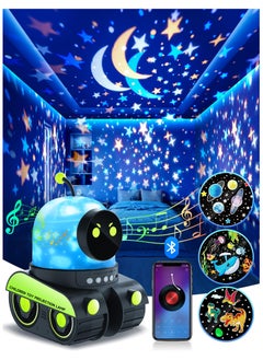 اشتري Projector Night Light for Kids, 84 Lighting+12 Films Nightlight for Kids Room, 360° Rotate Kids Night Light Projector, Bluetooth Speaker+Rechargeable Star Night Light Projector for Kids Room Boy في الامارات