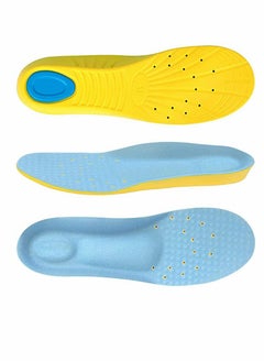 اشتري Memory Foam Insoles, PU Orthotic Sport Insoles, Comfortable Breathable, Shock Absorption and Relieve Foot Pain, Plantar Fasciitis Arch Support Insoles (Men 41-46/ Women 42-47) في السعودية