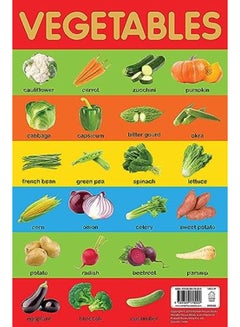 Buy Vegetables Chart - Early Learning Educational Chart For Kids: Perfect For Homeschooling, Kindergarte in UAE