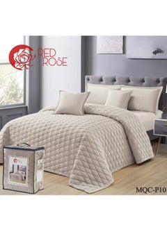 Buy 4 Piece Microfiber Soft Plain Comforter Set 180x230 cm in Saudi Arabia