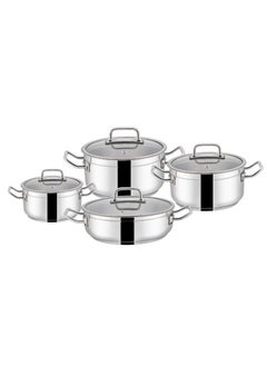 Buy STANLESS STEEL COOKWARE SET SOFRAM 4 PCS in Saudi Arabia