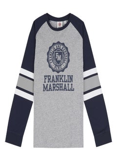 Buy Franklin and Marshall Vintage Stripe Long Sleeved T Shirt in UAE