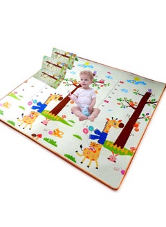 Buy Baby Play Mat for Crawling Foam Floor Playmat, Foldable Reversible Double-Sided Kids Play Pad, Portable Waterproof Activity Mat Anti-Slip Thick Large Play Mat for Infant Toddler Nursery Room 180x160CM in UAE