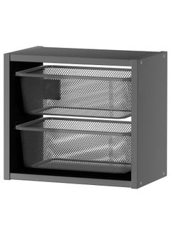 Buy Wall Storage Grey Dark Grey 34X21X30 Cm in Saudi Arabia