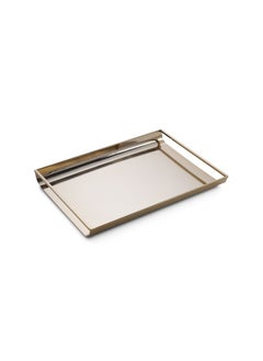 اشتري Nubia Rect. Tray 34X25X3cm - Shiny Gold في الامارات