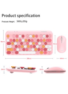 اشتري مجموعة لوحة المفاتيح والفأرة اللاسلكية FVWI9 بألوان مختلطة في الامارات