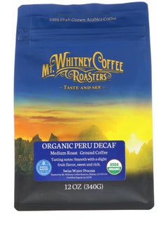 Buy Organic Peru Decaf Ground Coffee Medium Roast 12 oz (340 g) in UAE