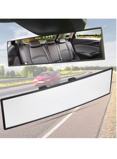 Buy Rear View Mirror, Universal 11.81 Inch Panoramic Convex Rearview Interior Clip-on Wide Angle Reduce Blind Spot Effectively for Car SUV Trucks in Saudi Arabia