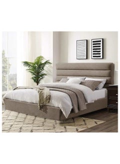 Buy Button Tufted Bed Beige 100Cm in Egypt