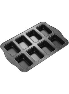 Buy Non Stick Loaf Pan 8 Cavity Non Stick Square Muffin Pan Blondie Bakeware in UAE