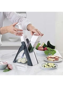 Buy 1pc Vegetable Slicer, Adjustable Thickness Potato Onion Chopper, Mandoline Slicer Multicolor in Egypt