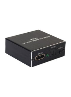 Buy HDMI To HDMI 3.5 mm Analog Audio Adapter Black in UAE