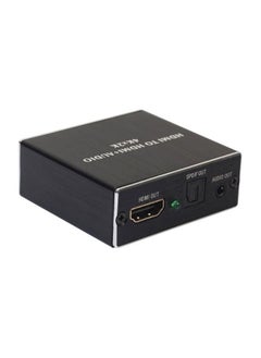 اشتري HDMI To HDMI 3.5 mm Analog Audio Adapter Black في الامارات