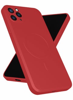 Buy Protective Phone Case for iPhone 11 Pro Compatible with MagSafe, Red in UAE