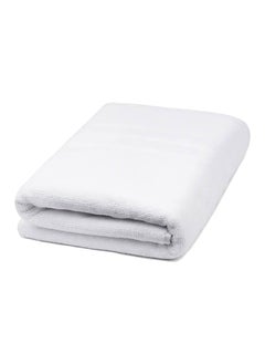 Buy Fast Absorbing Lightweight Soft Melange Bath Towel White 70 x 140 cm CN MS70X140-WHTD in Saudi Arabia