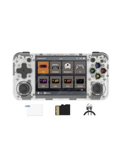 Buy RG35XX H Retro Handheld Game Console , 3.5 Inch IPS Screen Linux System Built-in 64G TF Card 5528 Games Support HDMI TV Output 5G WiFi Bluetooth 4.2 (Transparent White) in UAE