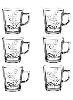 Buy Set Of 6, Tea And Coffe Cup, 300ml, Glasses Tea Cup in Egypt