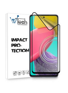 Buy 9D Full Coverage Matte Ceramics Screen Protector For Samsung Galaxy M53 5G / M54 5G Clear/Black in UAE