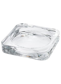 Buy Candle Dish Clear Glass 10X10 Cm in Saudi Arabia