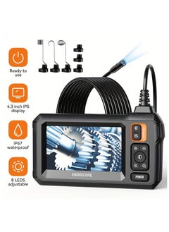 Buy Borescope Camera with Light, 16.5ft/5M Flexible Industrial Endoscope Camera, IP67 Waterproof Endoscope, 1080P HD Inspection Camera, Auto Repair Plumbing House Auxiliary Inspection in UAE