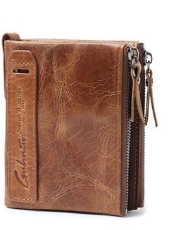 Buy Mens Wallet, Vidence Leather Wallet for Men Slim RFID Blocking Wallet with 7 Card Slots Coin Pocket, Flip Wallet with Banknote Compartments, Ideal for Travel in Saudi Arabia