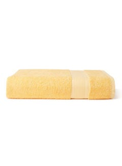 Buy New Generation Bath Sheet 450 GSM 100% Cotton Terry 80x160 cm -Soft Feel Super Absorbent Quick Dry Yellow in UAE