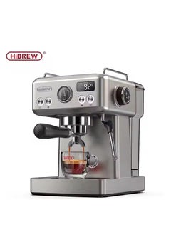 Buy HiBREW Espresso Machine, 19 Bar Stainless Steel Coffee Maker with Steam Wand, 58mm Portafilter, 1.8L Water Tank in Saudi Arabia