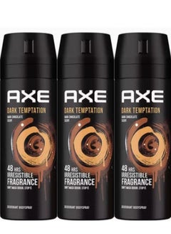 Buy Dark Temptation Long-lasting Antiodor Body Spray 48 Hours Irresistible Fragrance For Men 150ml 3 Packs in Saudi Arabia