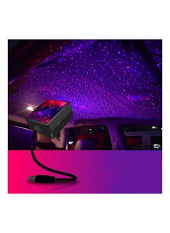 اشتري USB Car Roof Star Projector Night Light, Portable 360° Adjustable, 2 Colors-3 Lighting Modes, LED Car Interior Light Plug and Play Romantic Starry Car Roof Star Light Decor for Bedroom Party Car Wall في الامارات