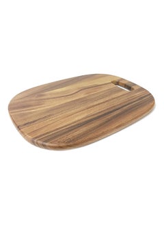 اشتري Acacia wooden cutting board, wooden choping board, with handle hole, cheese board, butcher block, for meat, bread and pizza - AC3626 في الامارات