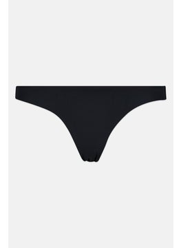 Buy Women Plain Pull On Bikini Bottom, Black in UAE