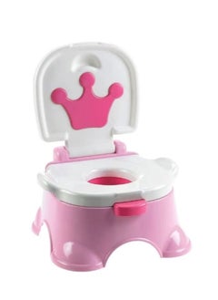 Buy 3-In-1 Royal Baby Potty Step Stool - Pink in Saudi Arabia