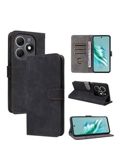 Buy Phone Case for Tecno Spark 20/ Infinix Smart 8 Pro with RFID Security Protection Flip PU Leather Wallet Case with Card Holder Shockproof Protective Cover in Saudi Arabia