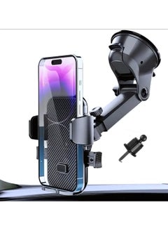 Buy Car Phone Holder, Long Arm Phone Holder Car for Dashboard Windshield Air Vent【Heat-Resistant Strong Suction Cup】Car Mobile Holder Compatible with Most Phones… in UAE