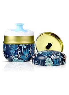 Buy Body Powder Powder Case with Powder Puff Powder Container Tea Canister for Baby and Adult Body Talcum Powder Tea Box (Colorful Flower) in UAE