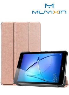 اشتري Huawei matepad T8 flat leather case three fold flat protective cover في السعودية