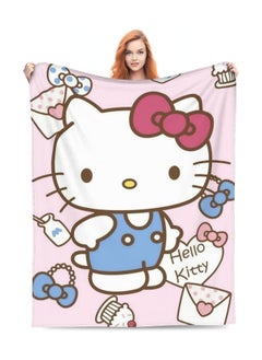 اشتري Cute Blanket for Women Girls Kawaii Super Soft Flannel Blanket Wool Warm Towel Blanket Sofa Couch Bed Living Room 50x60 inch في السعودية