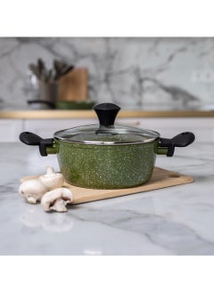 Buy Stockpot with Glass Lid, 20cm/2.25LTR Jenny Series Aluminum with Induction Bottom in UAE