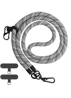 Buy Cell Phone Lanyard, Soft Nylon Crossbody Thick Rope Universal Adjustable Detachable Phone Lanyard, Phone Strap, with Phone Lanyard Patch in Egypt