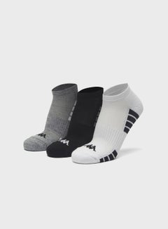 Buy 3 Pack Logo Print Ankle Socks in Saudi Arabia