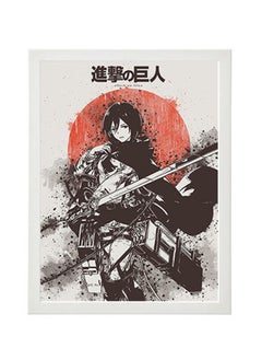 اشتري Attack On Titan Mikasa Ackerman Digital Wall Art Poster Frame في مصر