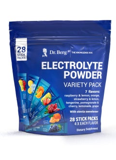 اشتري Electrolytes Powder Packets - Travel Size Electrolyte Packets Drink Mix - Boost Energy & Keto-Friendly - Hydration Powder Packets No Sugar & No Maltodextrin - 7 Flavors 28 Stick Pack في الامارات