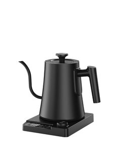 Buy Electric Kettle, Gooseneck Electric Kettle Pour Over Tea Kettle & Coffee Kettle 100% Stainless Steel BPA Free Electric Kettle 1200W Quick Heating 1L French Press for Family Matte Black in UAE