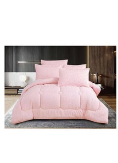 Buy Microfiber Embroidered Soft Quality Comforter Bedding set-King Size 6Pcs 1-PC fitted bedsheet 200 * 200cm,1-PCS Comforter 220 * 240 fixed, 4PCS Super Soft Pillowcases in UAE