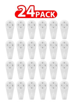 اشتري 24 Pack For Concrete Wall Hanging Hooks with Invisible Nails Large في الامارات